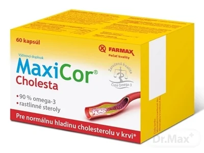 FARMAX MaxiCor Cholesta 1×60 cps, výživový doplnok