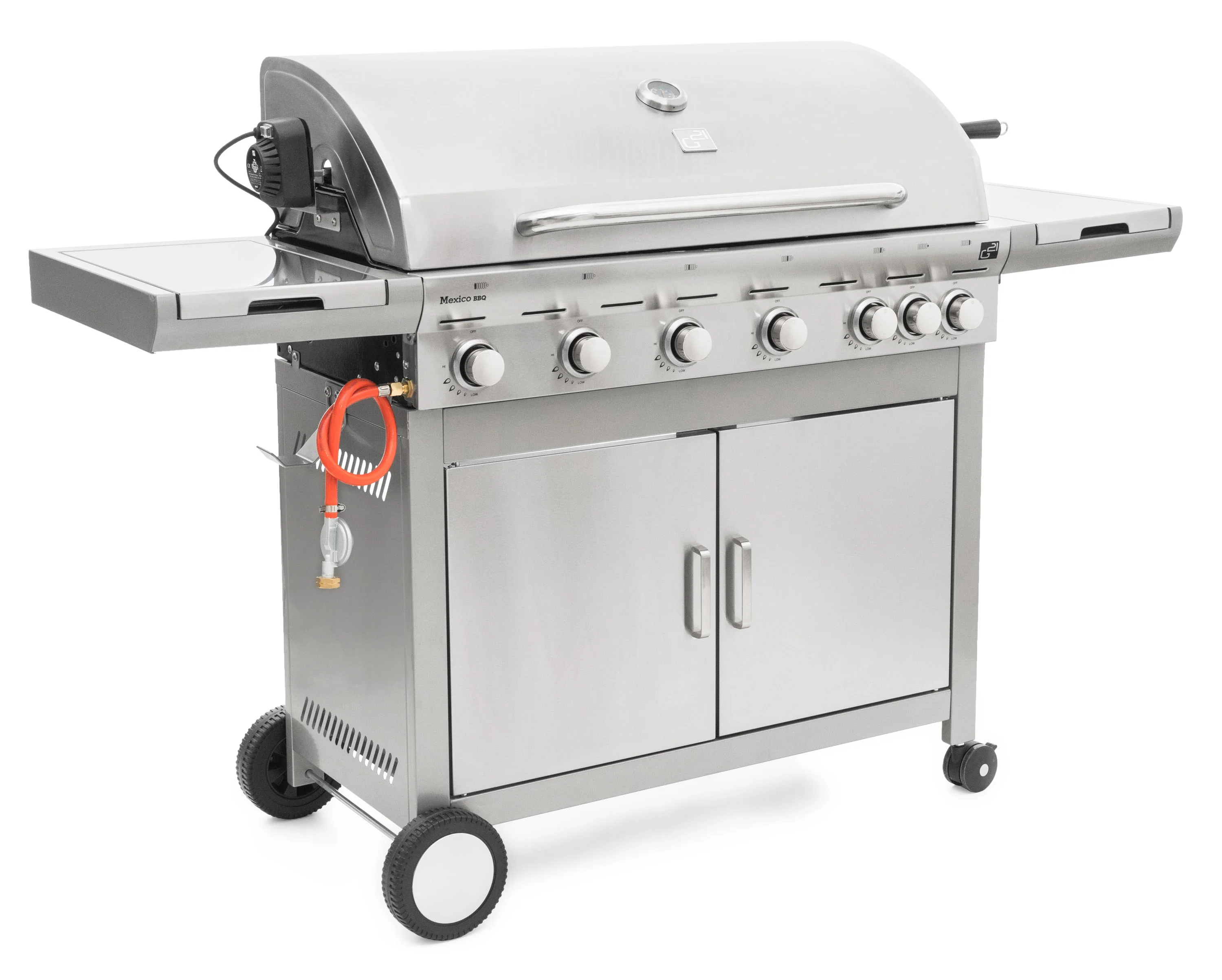 Plynový gril G21 Mexico BBQ Premium line, 7 horákov + zadarmo redukčný ventil GAH-6ED