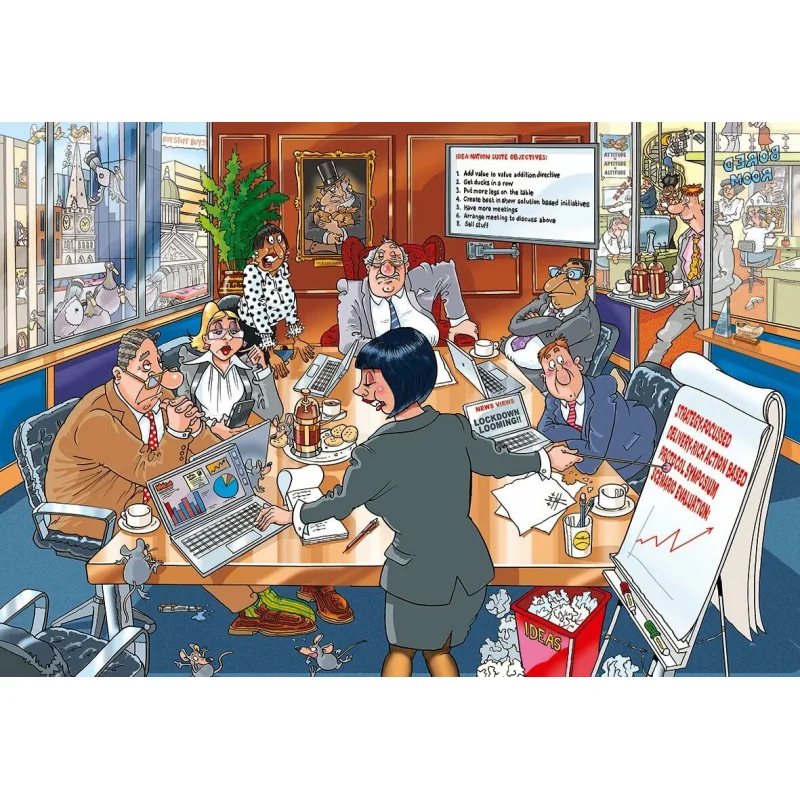 Jumbo Wasgij Original – Business as Usual, puzzle 1000 dielikov