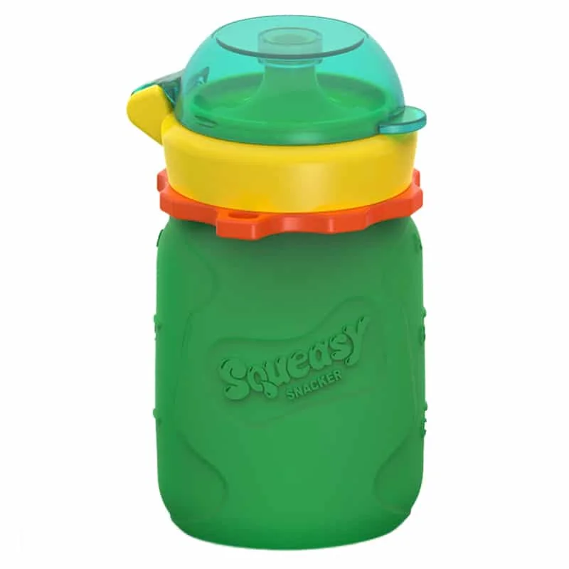 Squeasy Gear silikónová kapsička 104 ml - zelená