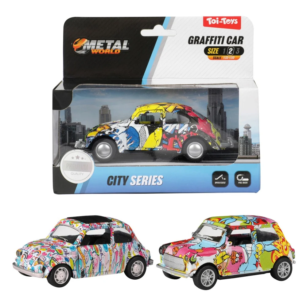 Auto METAL Car -Graffiti 500- pull back-MOVEO