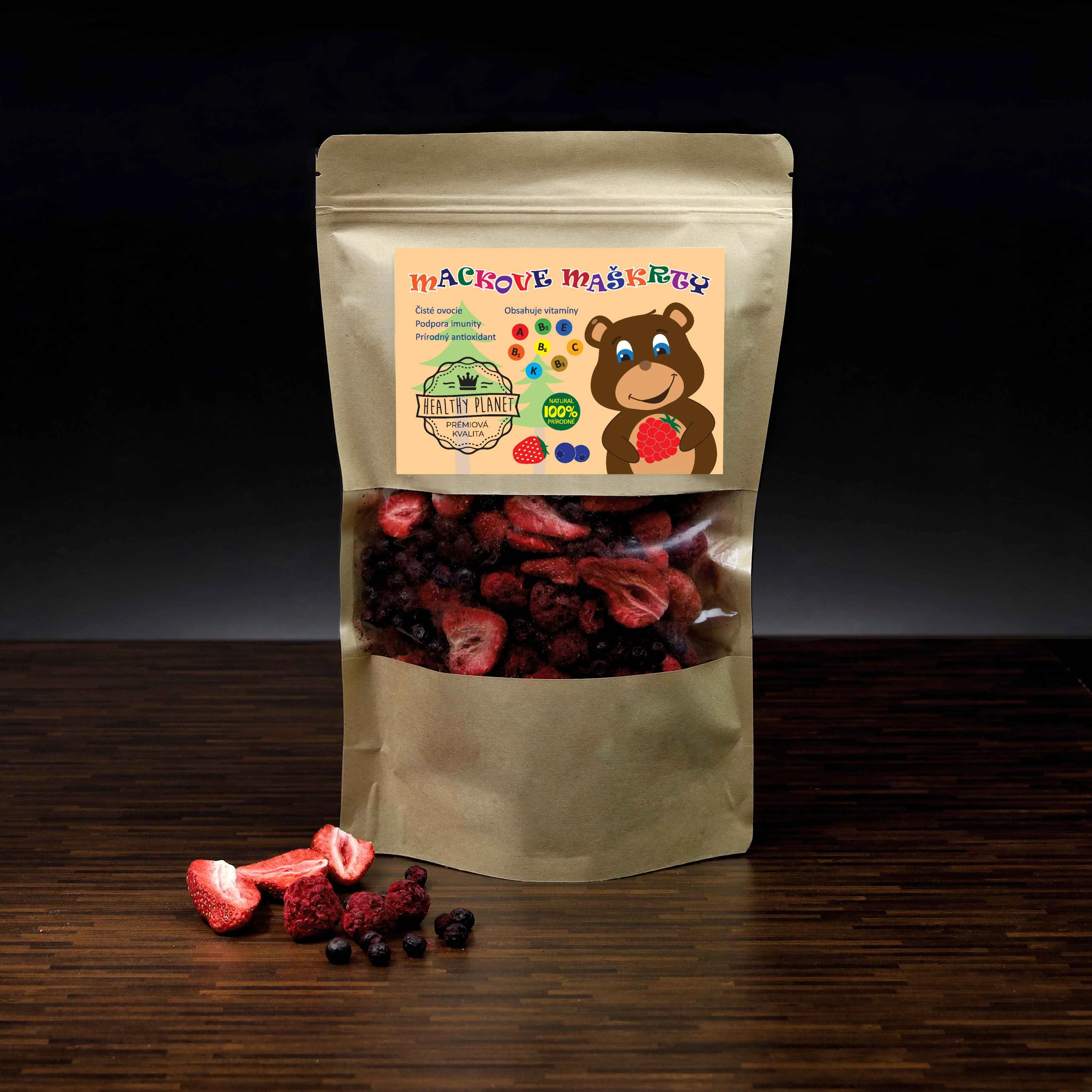 Healthy Planet Mackove maškrty 1×90 g, sušené ovocie