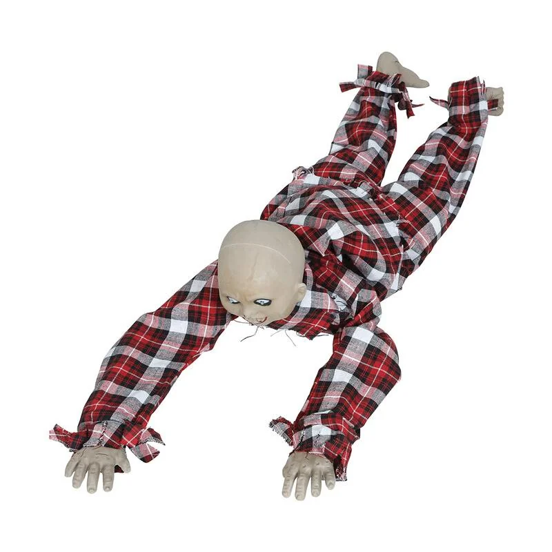 Guirca Zombie ležiaci na zemi s efektmi 90cm