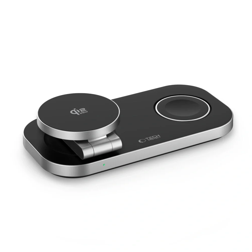 Tech-Protect A52 MagSafe bezdrôtová nabíjačka na mobil / Apple Watch / AirPods 25W Qi2.2, čierna