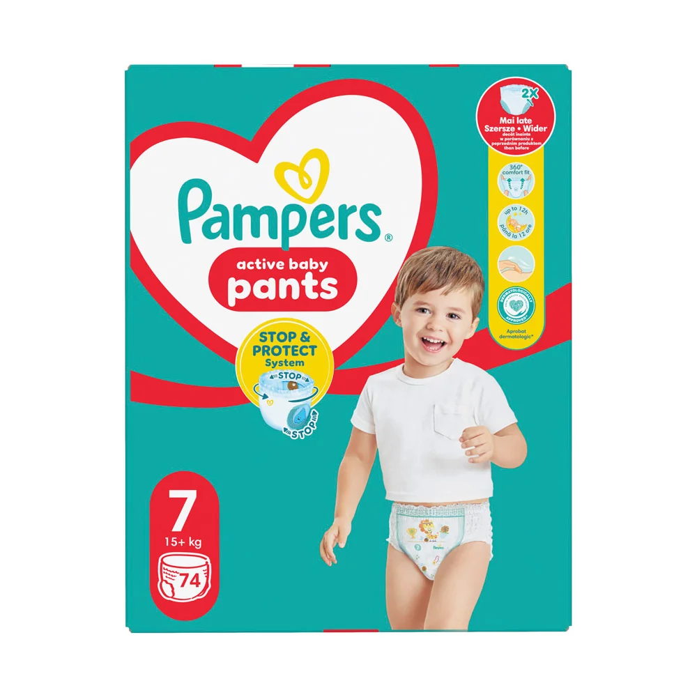 Pampers Pants MB S7 74ks (15+kg) 1×74 ks, detské plienkové nohavičky