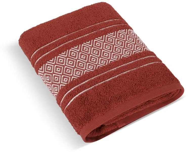 Froté uterák Mozaika 550g 123/051 tm. terra 50x100cm 1×1 ks, uterák