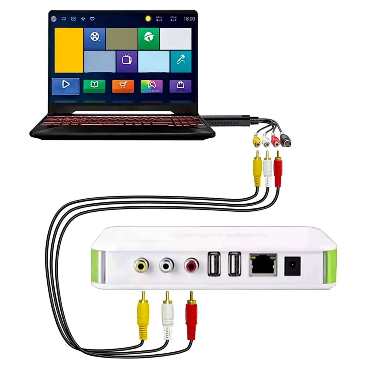MG EasyCAP video grabber Cinch/USB, čierny