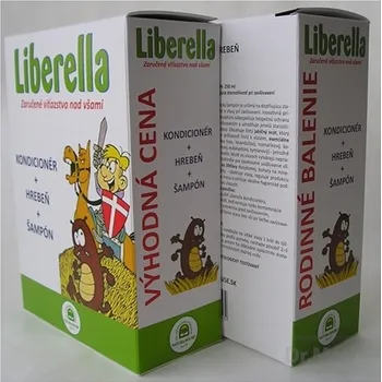 NH - Liberella rodinné balenie 1×1 set, kondicionér 125 ml + hrebeň + šampón 250 ml