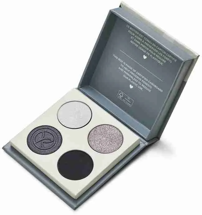 Yves Rocher Paleta 4 očných tieňov Granit Noir COULEURS NATURE 1×5,9 g, paleta očných tieňov