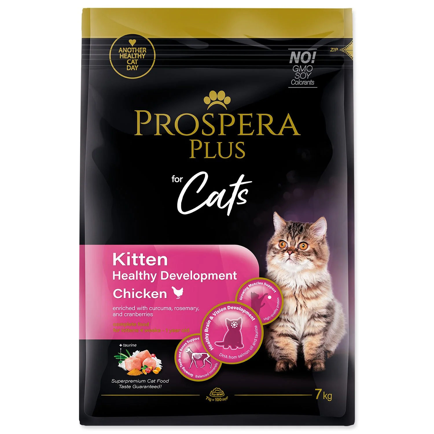 Krmivo Plus Kitten Chicken Healthy Development 7kg 7kg
