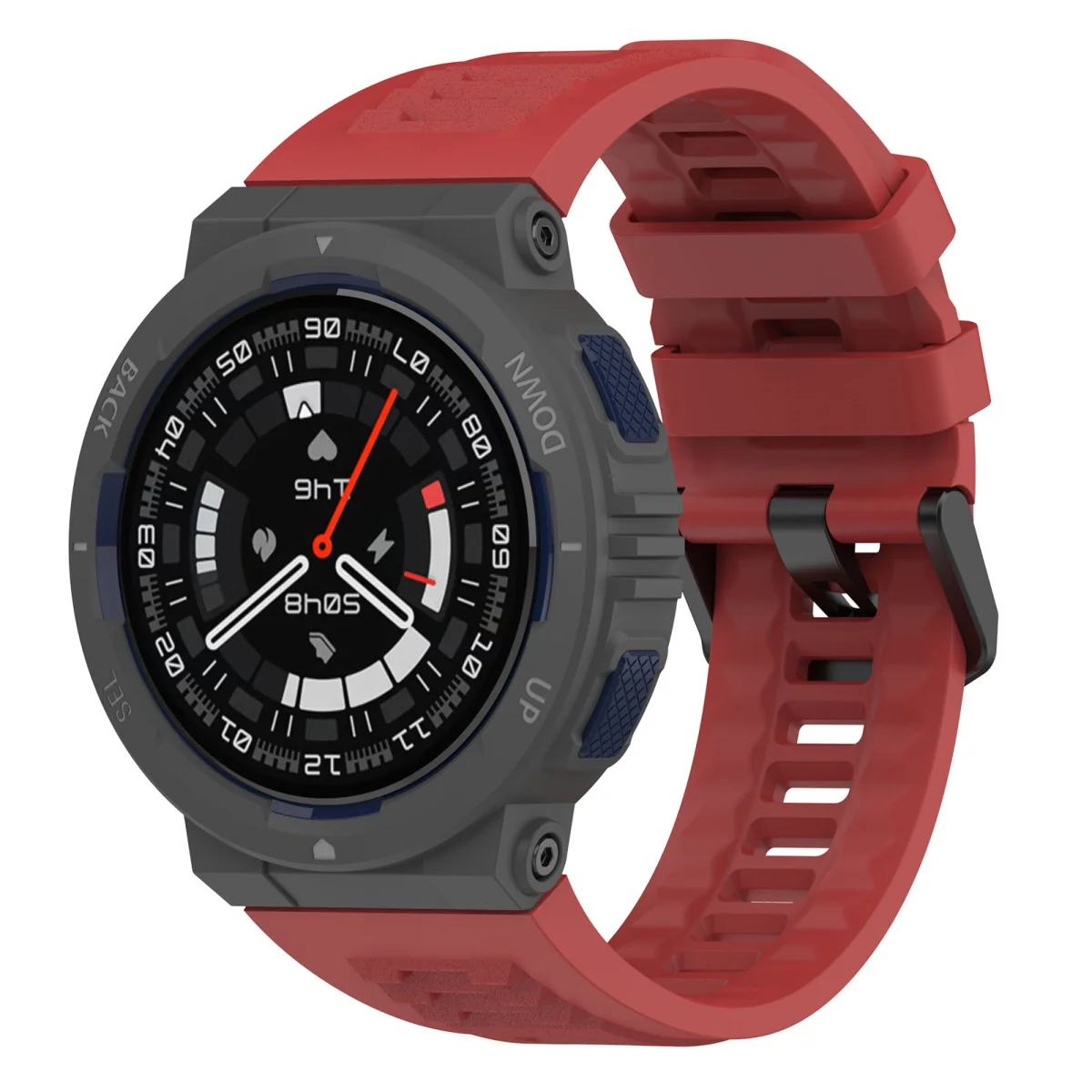 BStrap Silicone remienok na Xiaomi Amazfit Active Edge red