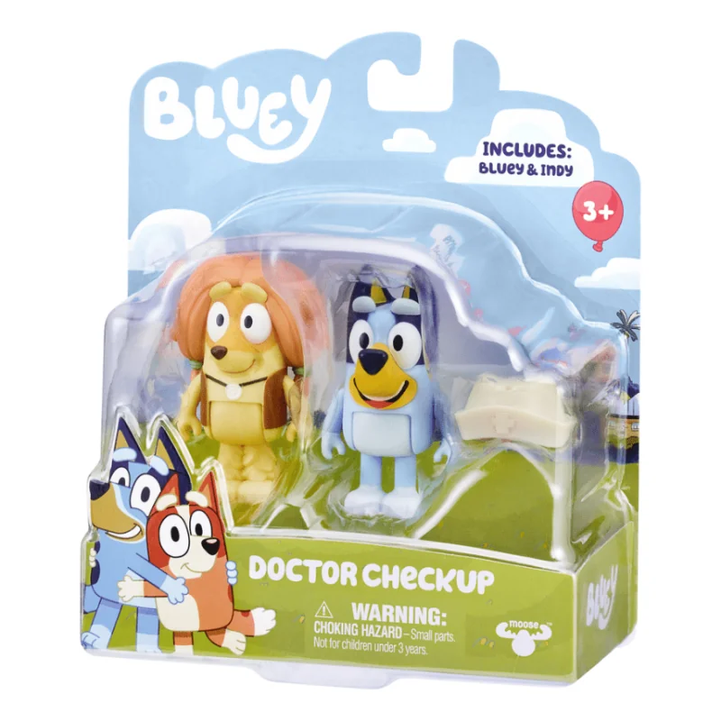 BLUEY Doctor Checkup, Lekárska prehliadka set 2 figúrok a príslušenstva