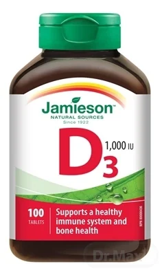 JAMIESON VITAMÍN D3 1000 IU 1×100 tbl, výživový doplnok