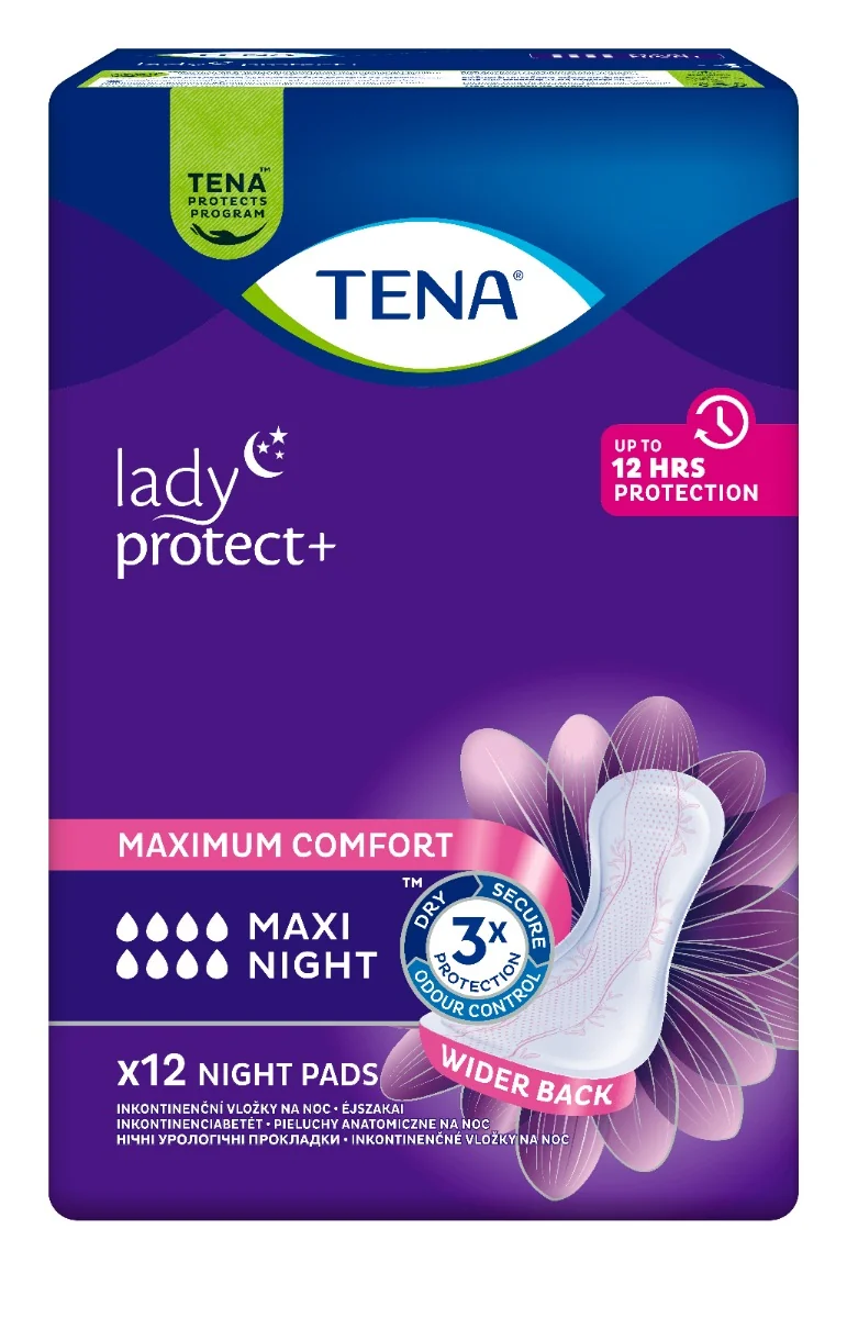 TENA Lady Maxi Night 1×12 ks, inkontinenčné vložky na noc