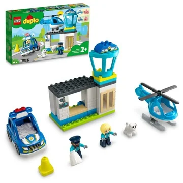 LEGO® DUPLO® 10959 Policajná stanica a vrtulník 1×1 ks, lego stavebnica