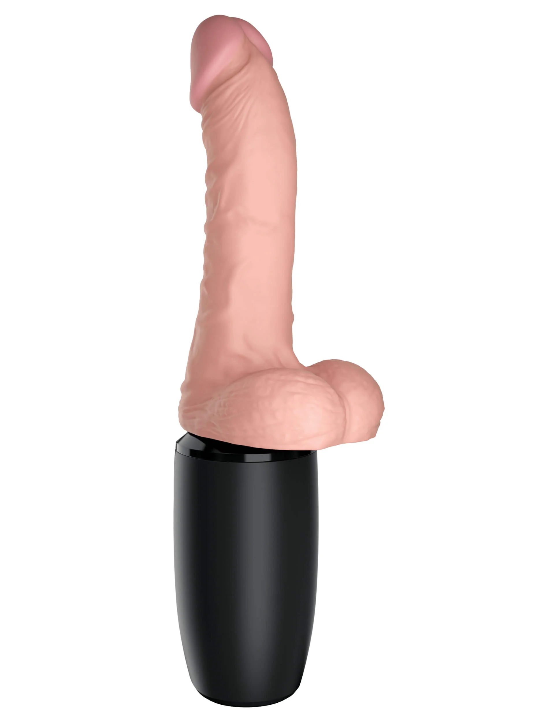 Vibračná pomôcka s prírazovou funkciou a zahrievaním (16,6 cm)