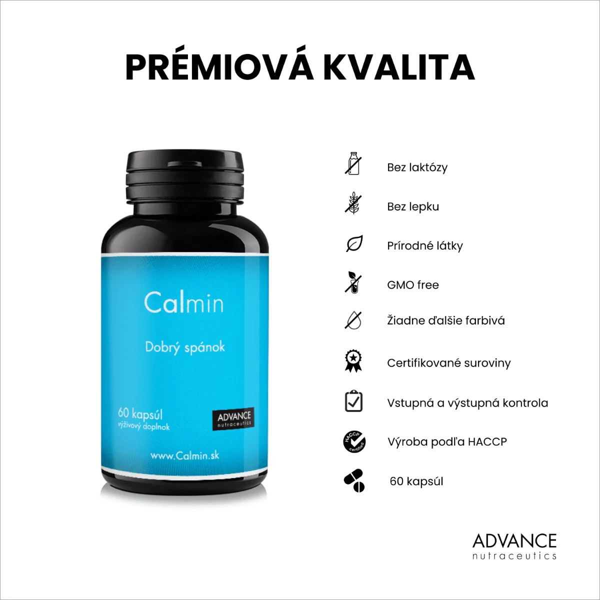 ADVANCE Calmin 60 kapsúl 1×60 cps, výživový doplnok