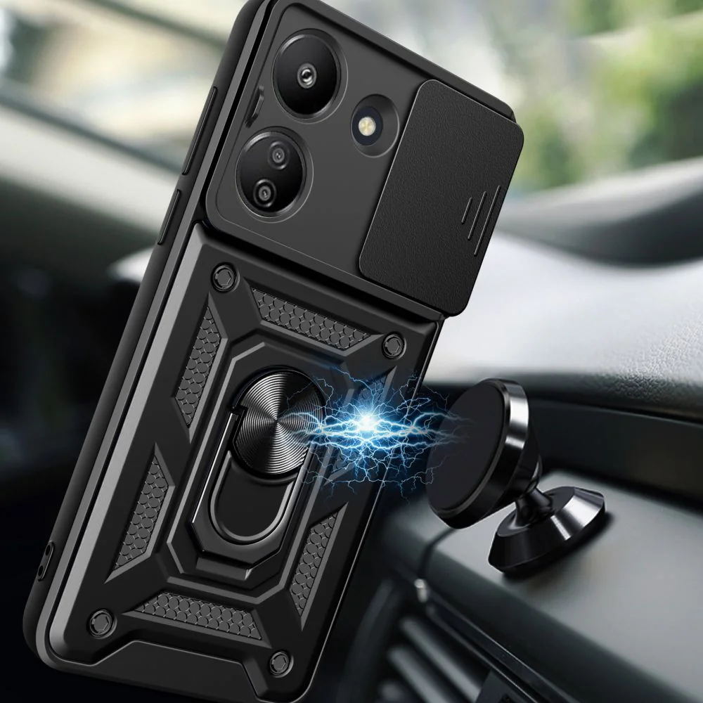 Tech-Protect Camshield kryt na Xiaomi Redmi 13C / Poco C65 čierny