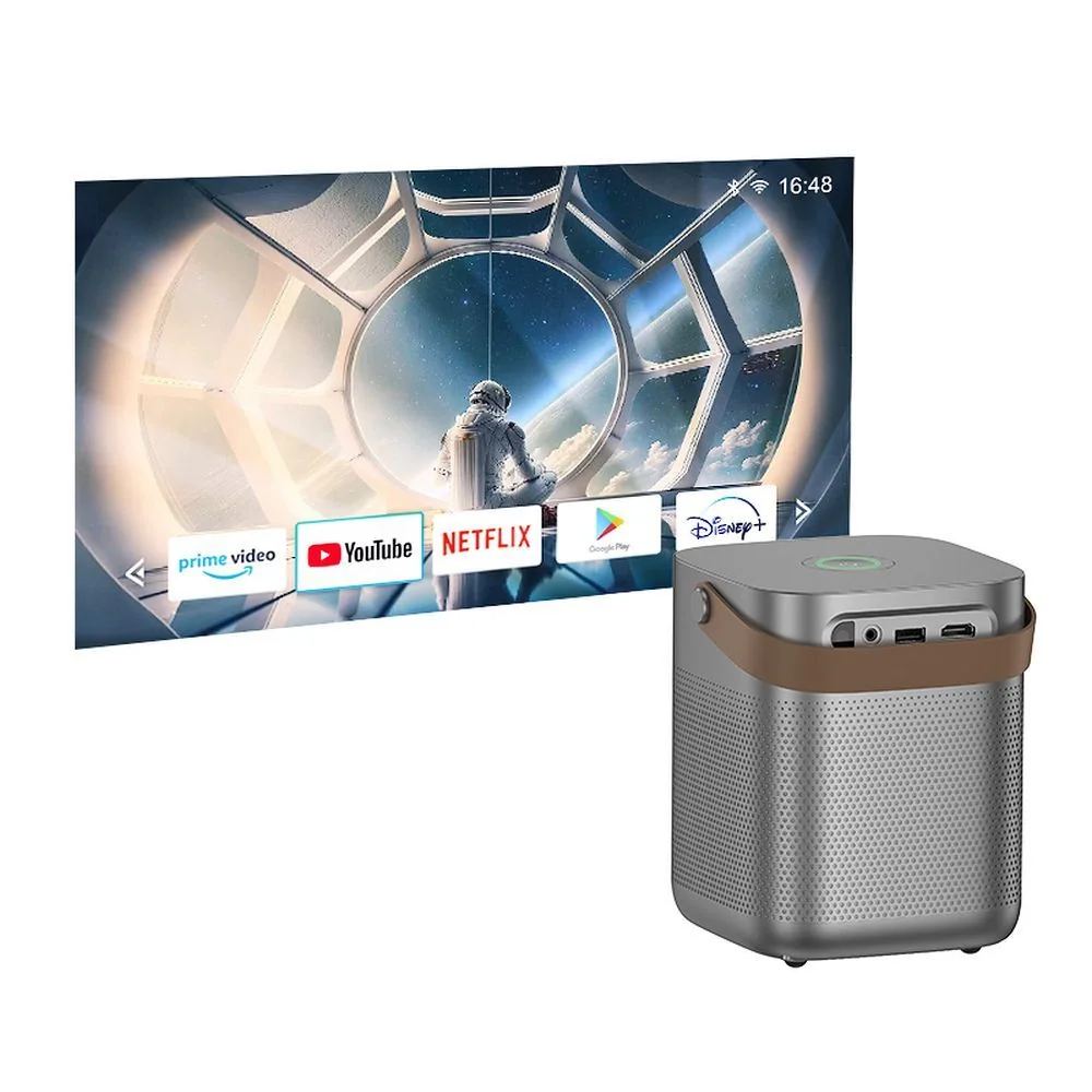 Hoco DT4 Bluetooth projektor Wi-Fi Android HD 720P, šedý