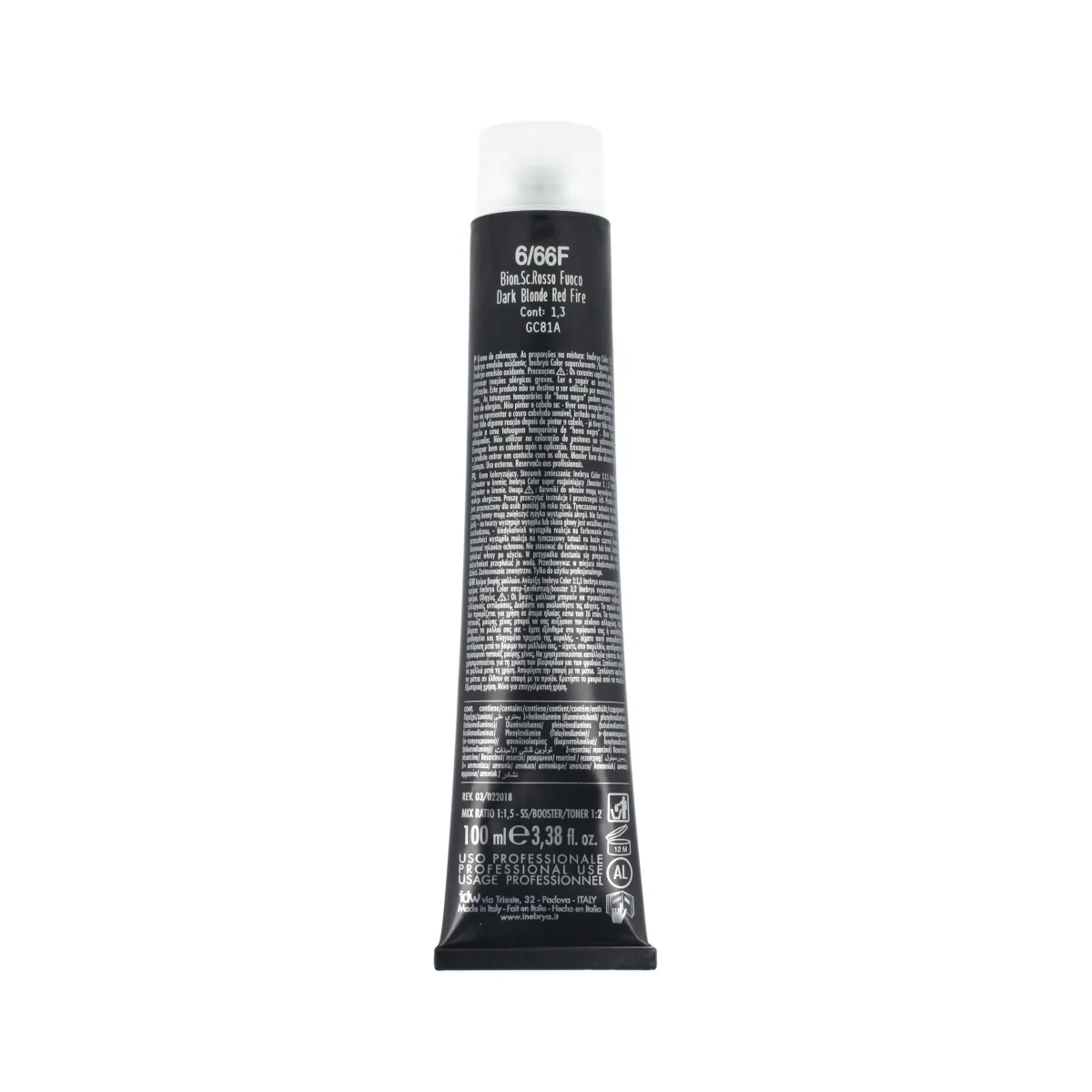 Inebrya Color Red Fire (6/66F Dark Blonde Fire Red) 100 ml