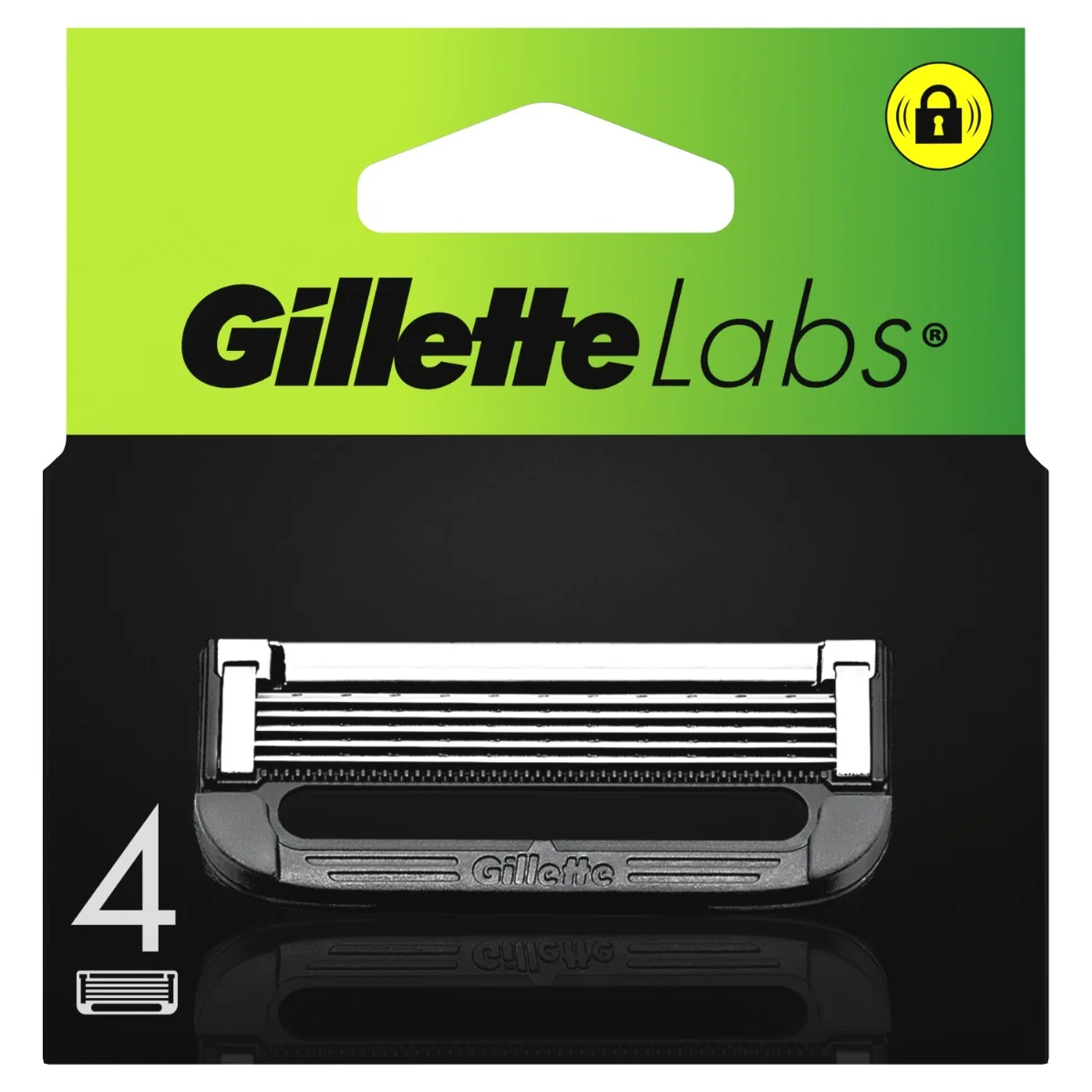 Gillette Labs náhradné holiace hlavice 4 ks 4 ks