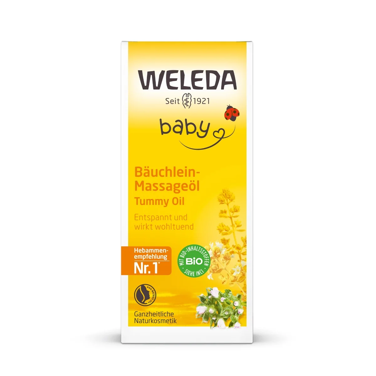 WELEDA Olej na masáž bruška dojčaťa 1×50 ml, dojčenský olej