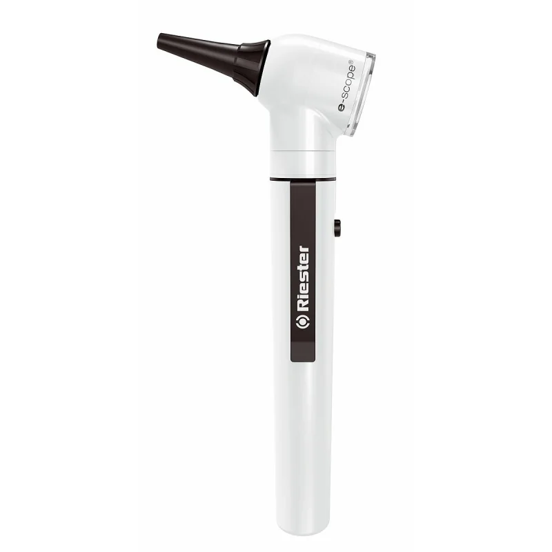 Riester e-scope® smerový otoskop s 2,5 V xenónovým osvetlením s puzdrom, biely TOW007580