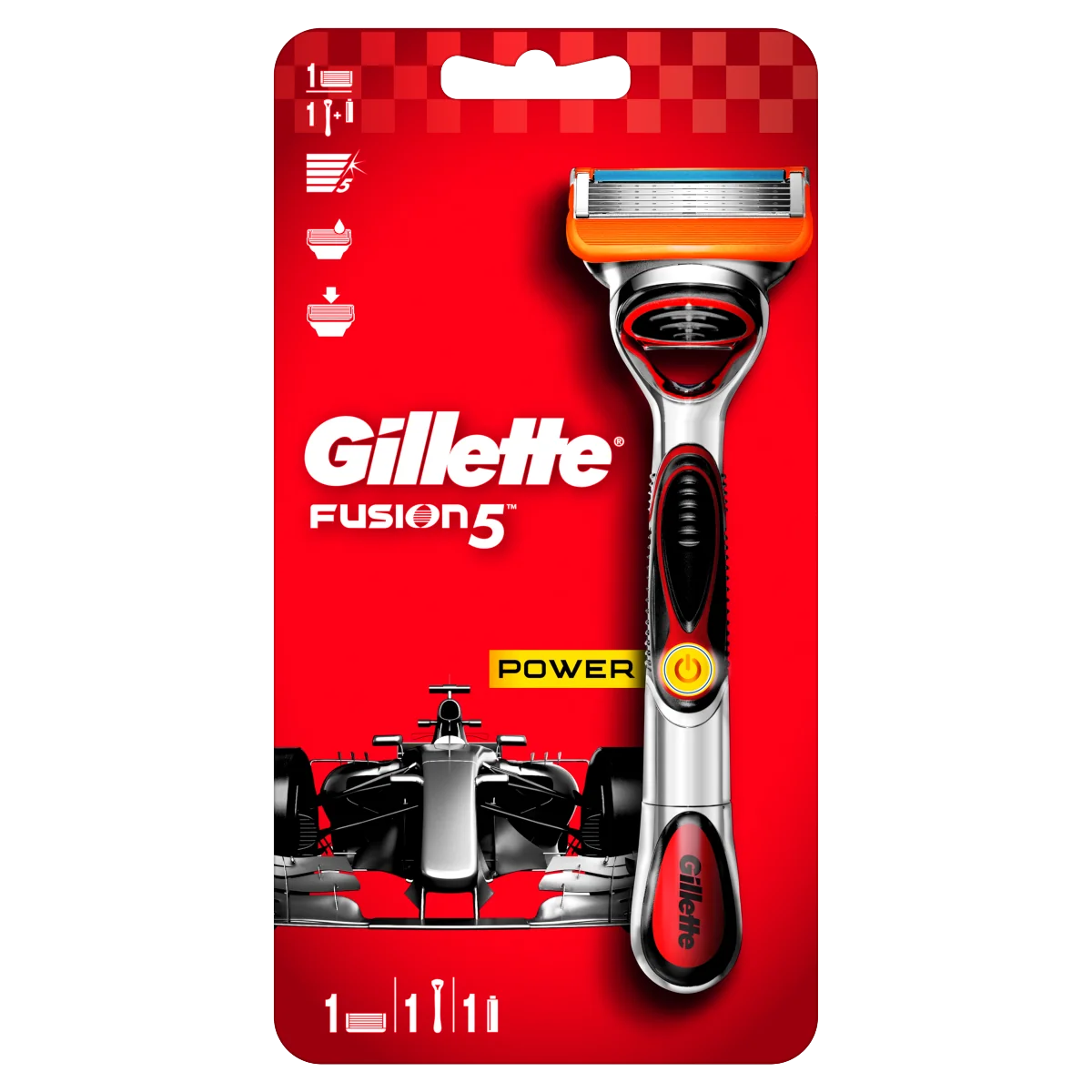 Gillete Fusion Power strojček + 1NH 1×1  set