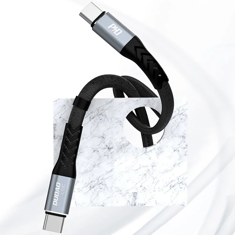 Dudao L10C kábel USB-C / USB-C PD 100W, čierny