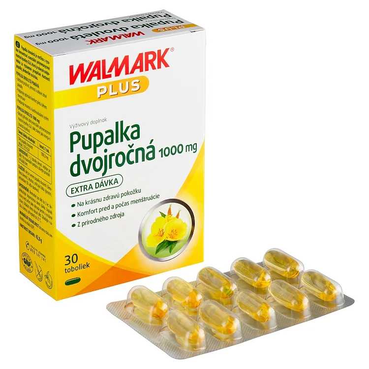 WALMARK Pupalka dvojročná 1000 mg 1×30 cps, výživový doplnok