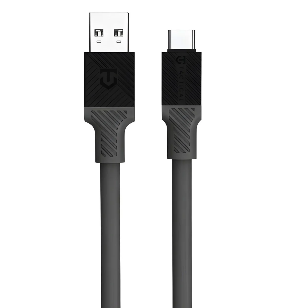 Kábel USB-A/USB-C - 1m - Sivá 6 mm zamatového dotyku