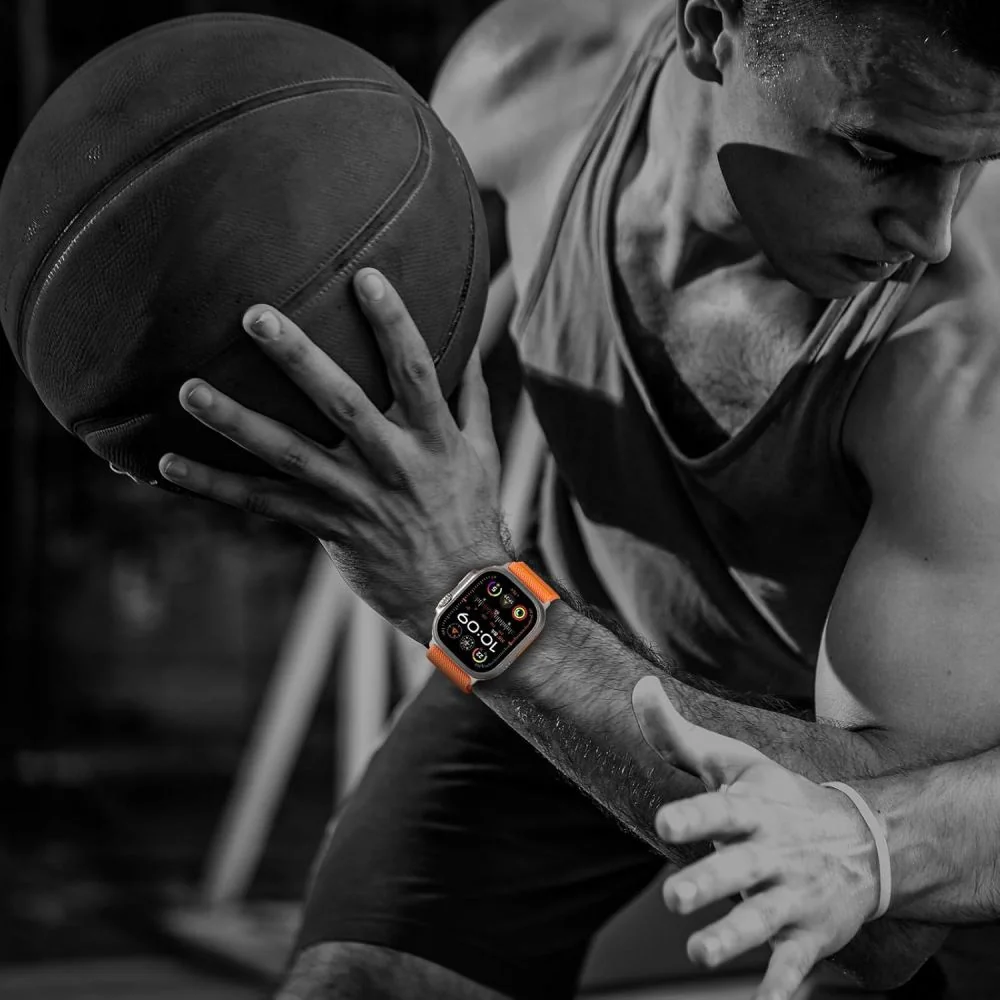 Tech-Protect Nylon Clasp remienok na Apple Watch 44/45/46/49mm, orange