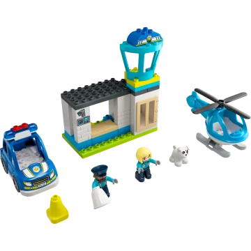 LEGO® DUPLO® 10959 Policajná stanica a vrtulník 1×1 ks, lego stavebnica