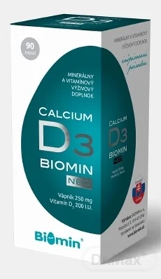BIOMIN CALCIUM NEO s vitamínom D 90 cps