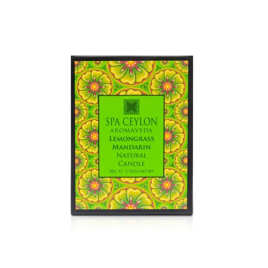 Prírodná aromatická sviečka Lemongrass Mandarin 50 g, citrónová tráva
