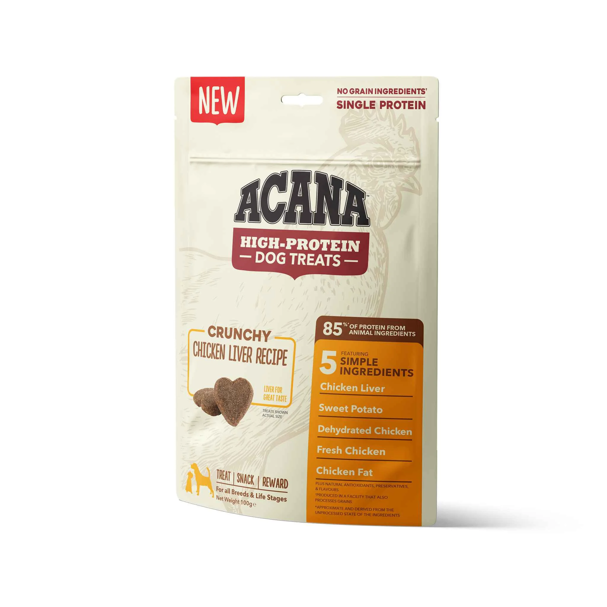 ACANA SUSIENKY KURACIA PECEN 100G A.U.V. 1×100 g, maškrta pre psy