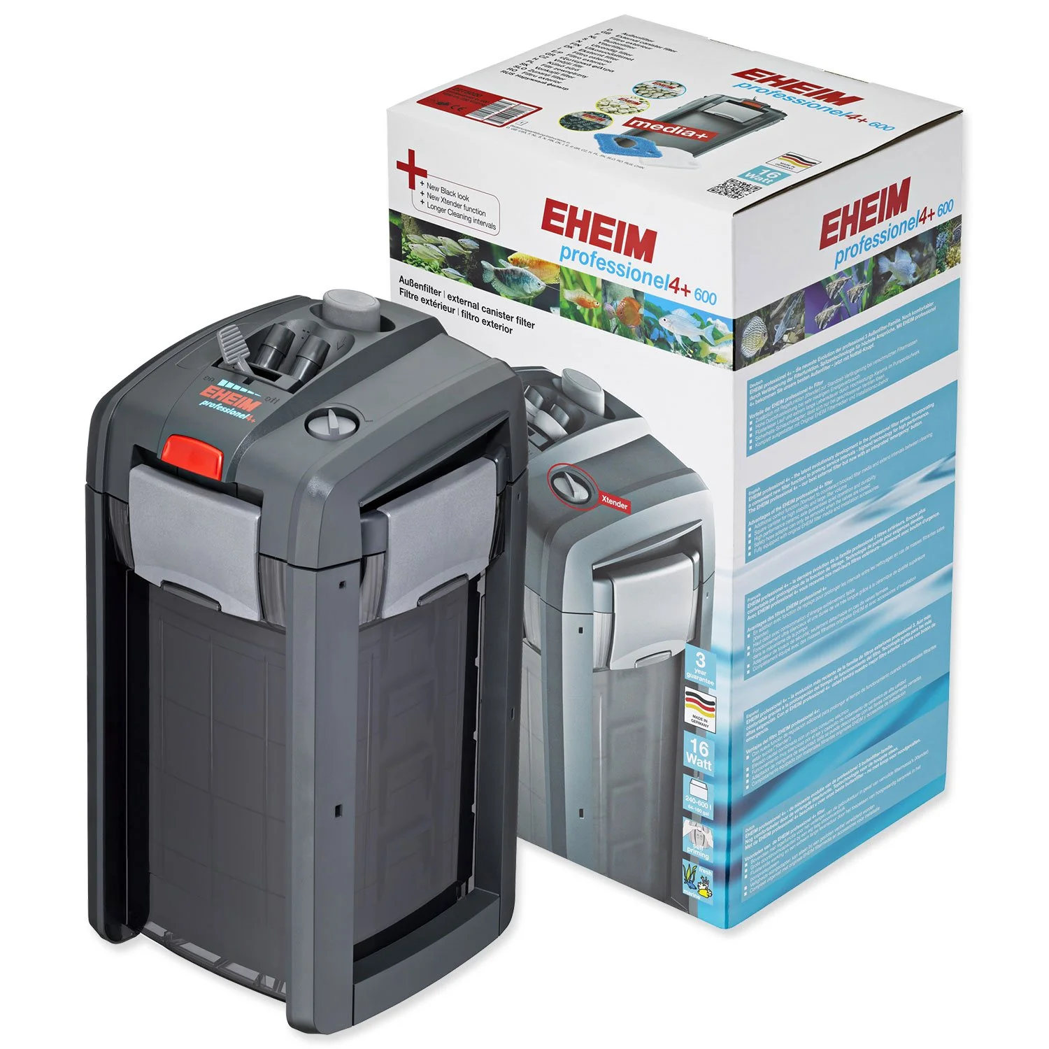 Filter Eheim professionel 4+ 600 vonkajší, s náplňou 1250l/h