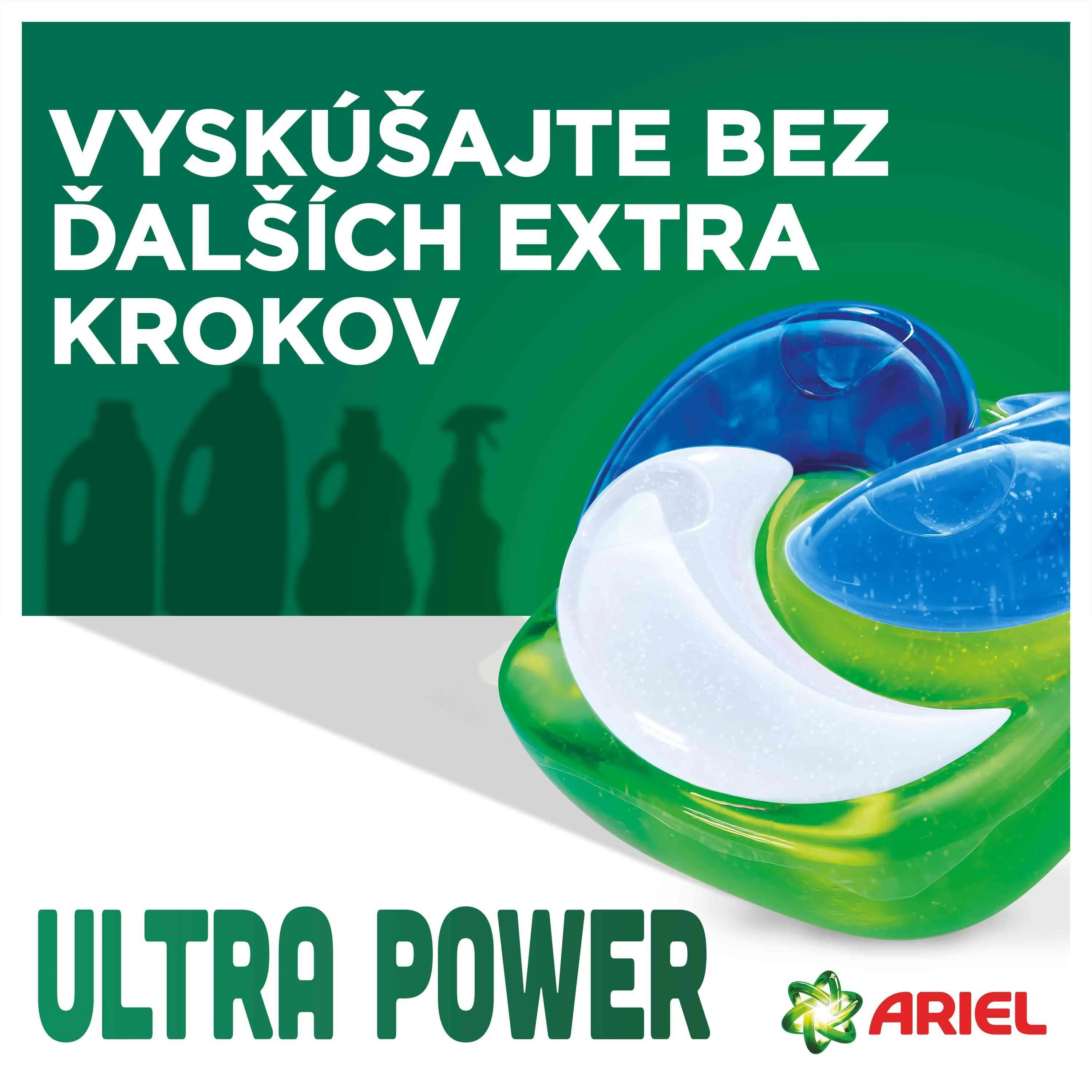 Ariel ULTRA POWER PODS, Kapsule Na Pranie S Tekutým Pracím Prostriedkom, 18 Pranie, Universal+ 1×18 ks