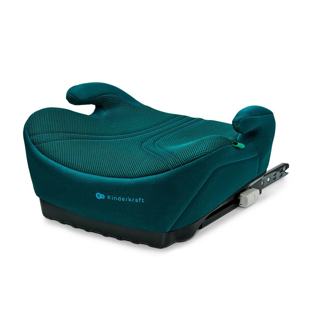 Detská podsedák ISOFIX i-Size 125–150 cm – ľahký, AIR FLOW, zelený