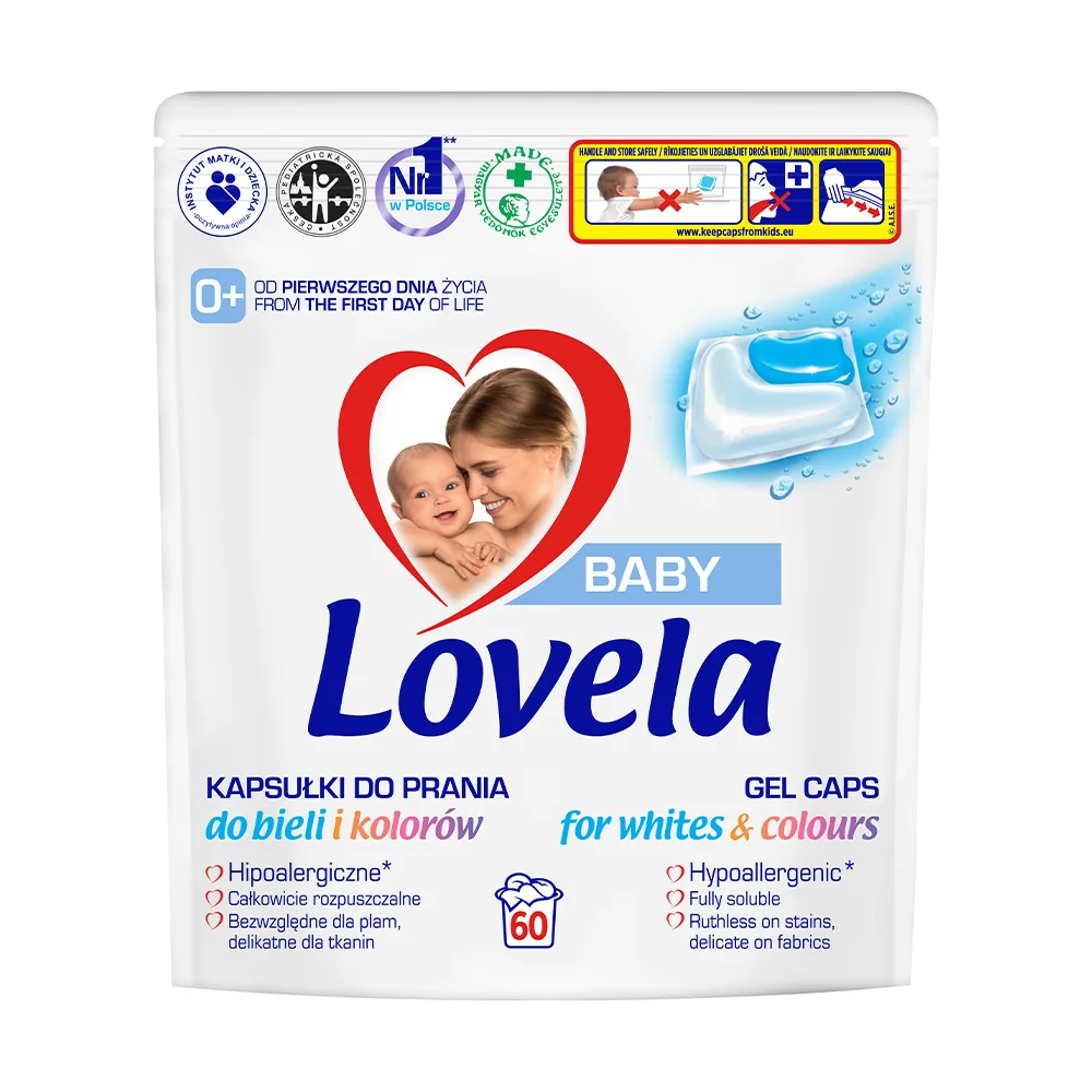 Lovela Baby gélové kapsuly na pranie 60 ks