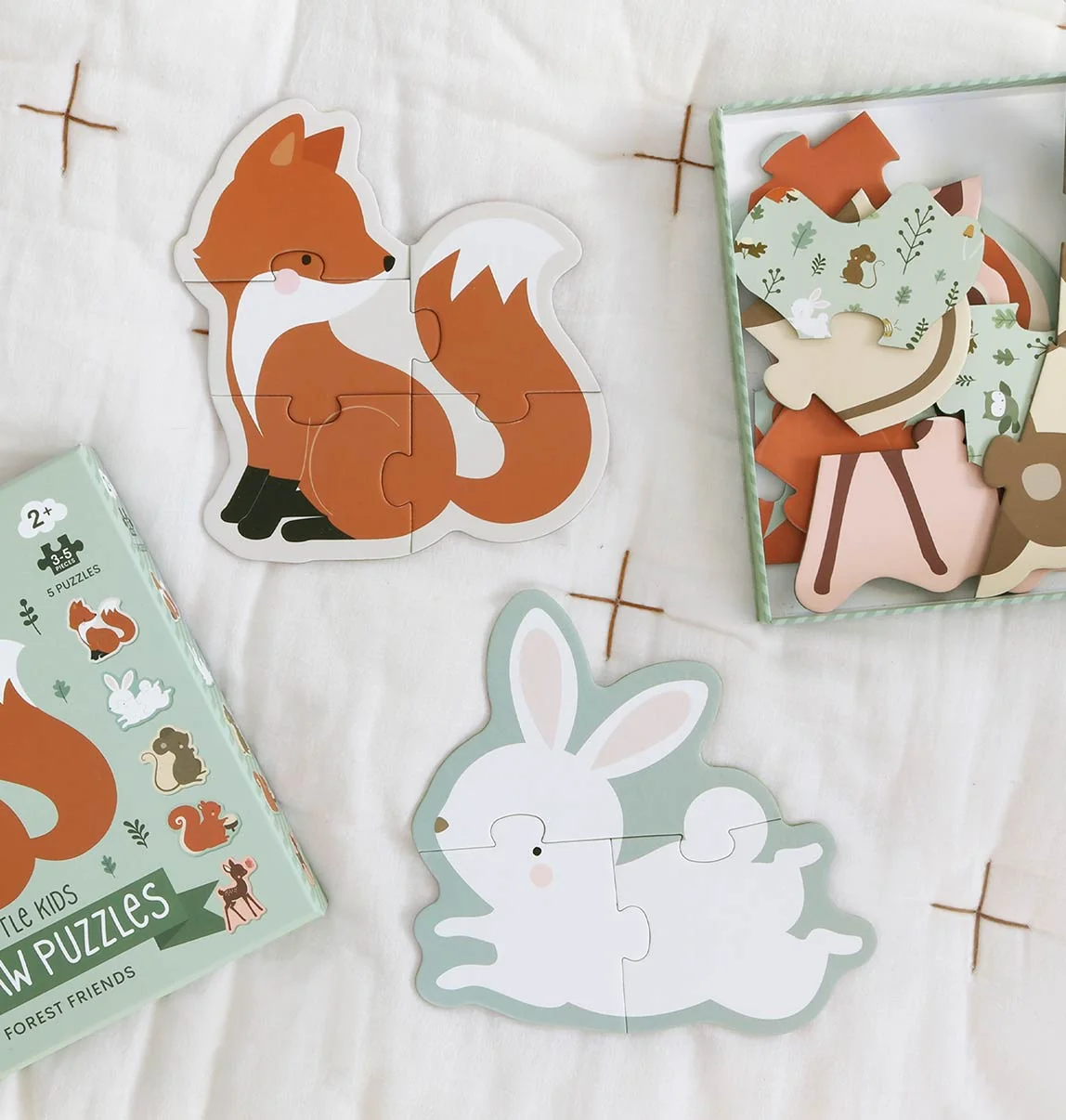 A Little Lovely Company - puzzle s lesnými zvieratkami