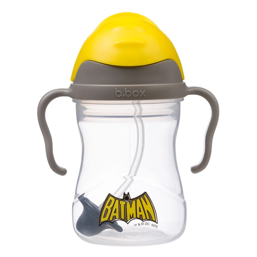 Hrnček so slamkou 240 ml Batman, od 6 mesiacov