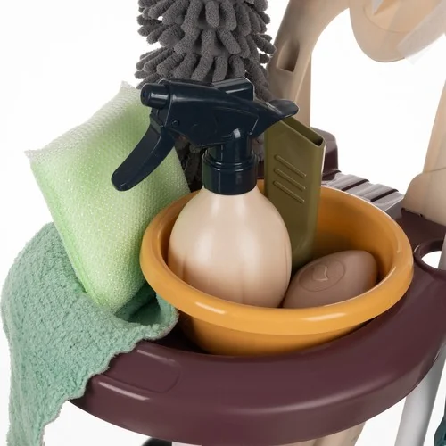 Detská upratovacia sada s príslušenstvom, vozík + vysávač + mop Little Helper