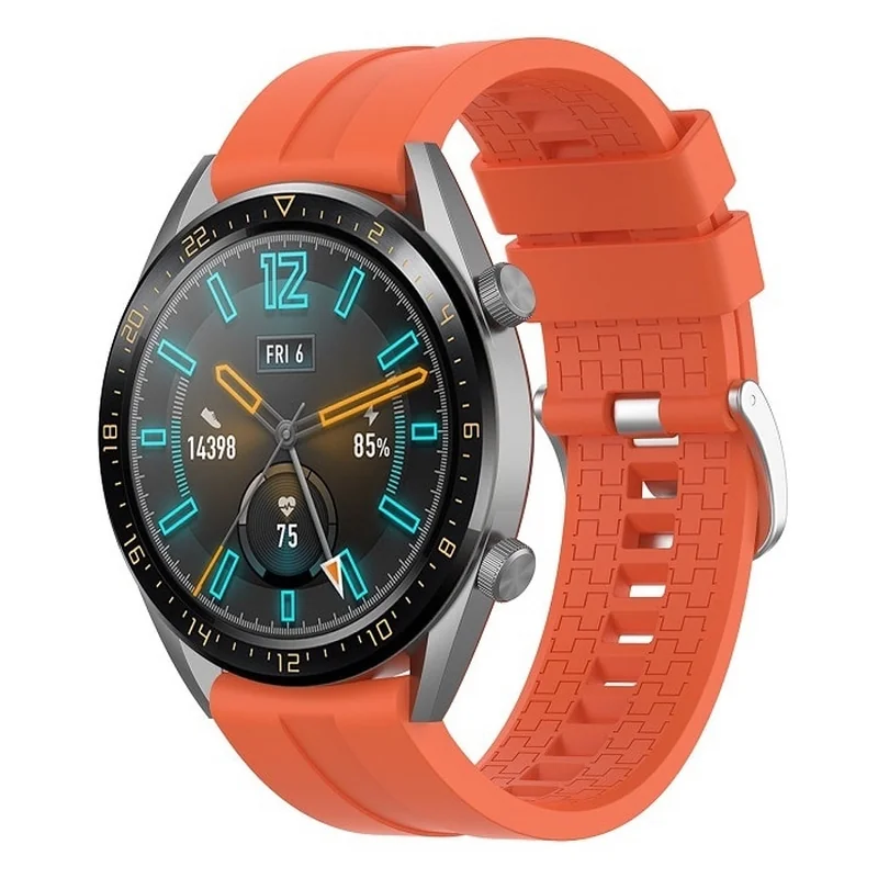 BStrap Silicone Cube remienok na Huawei Watch GT2 Pro orange