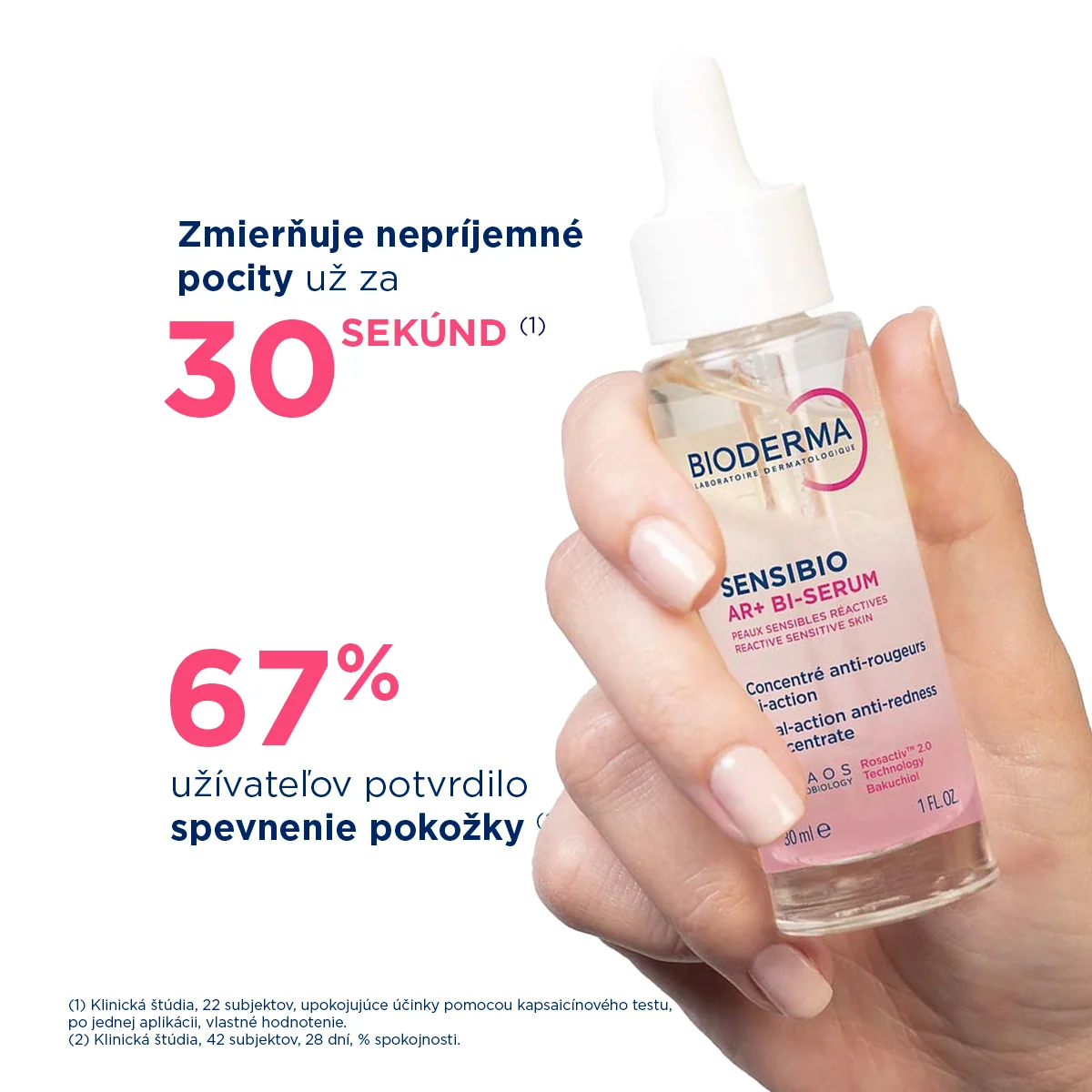 BIODERMA Sensibio AR+ BI-sérum na zmiernenie začervenania a redukciu vrások 1×30 ml, sérum