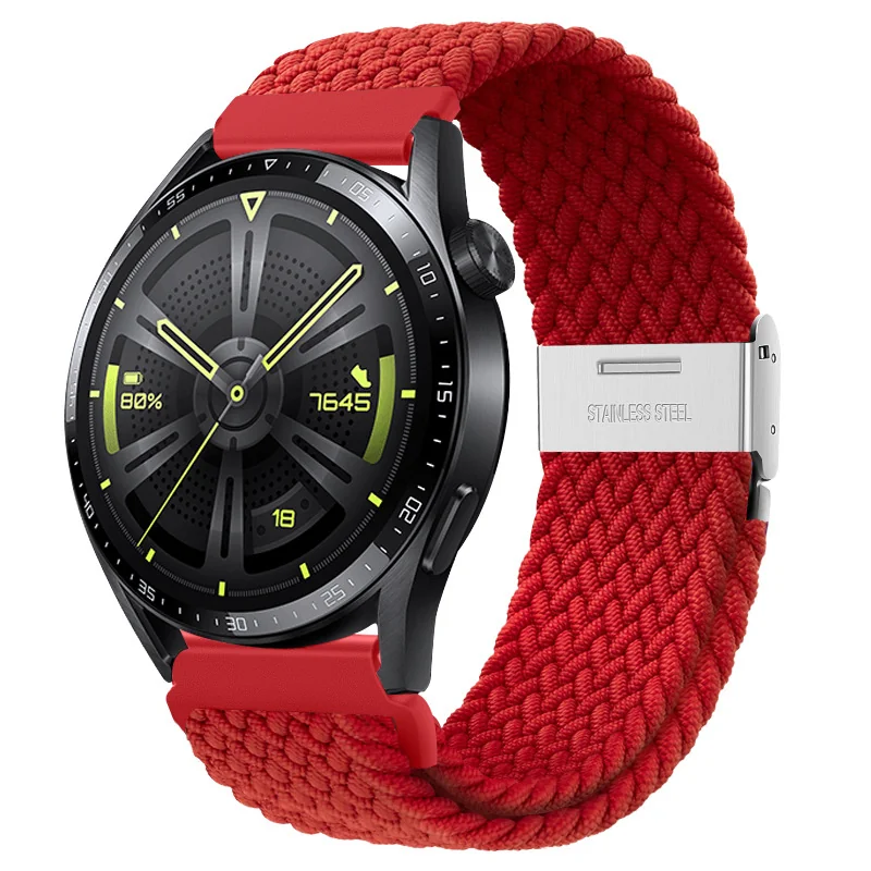 BStrap Elastic Nylon 2 remienok na Huawei Watch GT3 46mm red