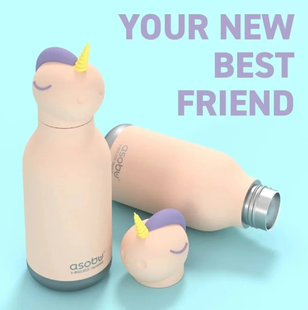 Bestie Bottles fľaša na pitie jednorožec Detská termoska