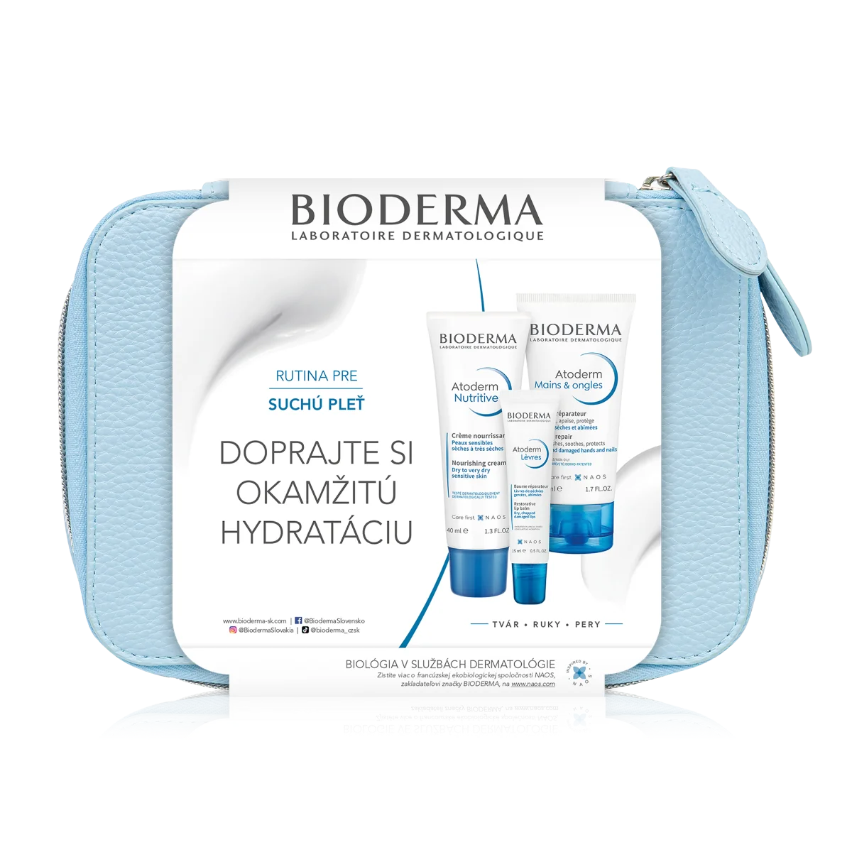 Bioderma Atoderm darčekový balíček pre suchú pleť 1×1 ks, darčeková sada