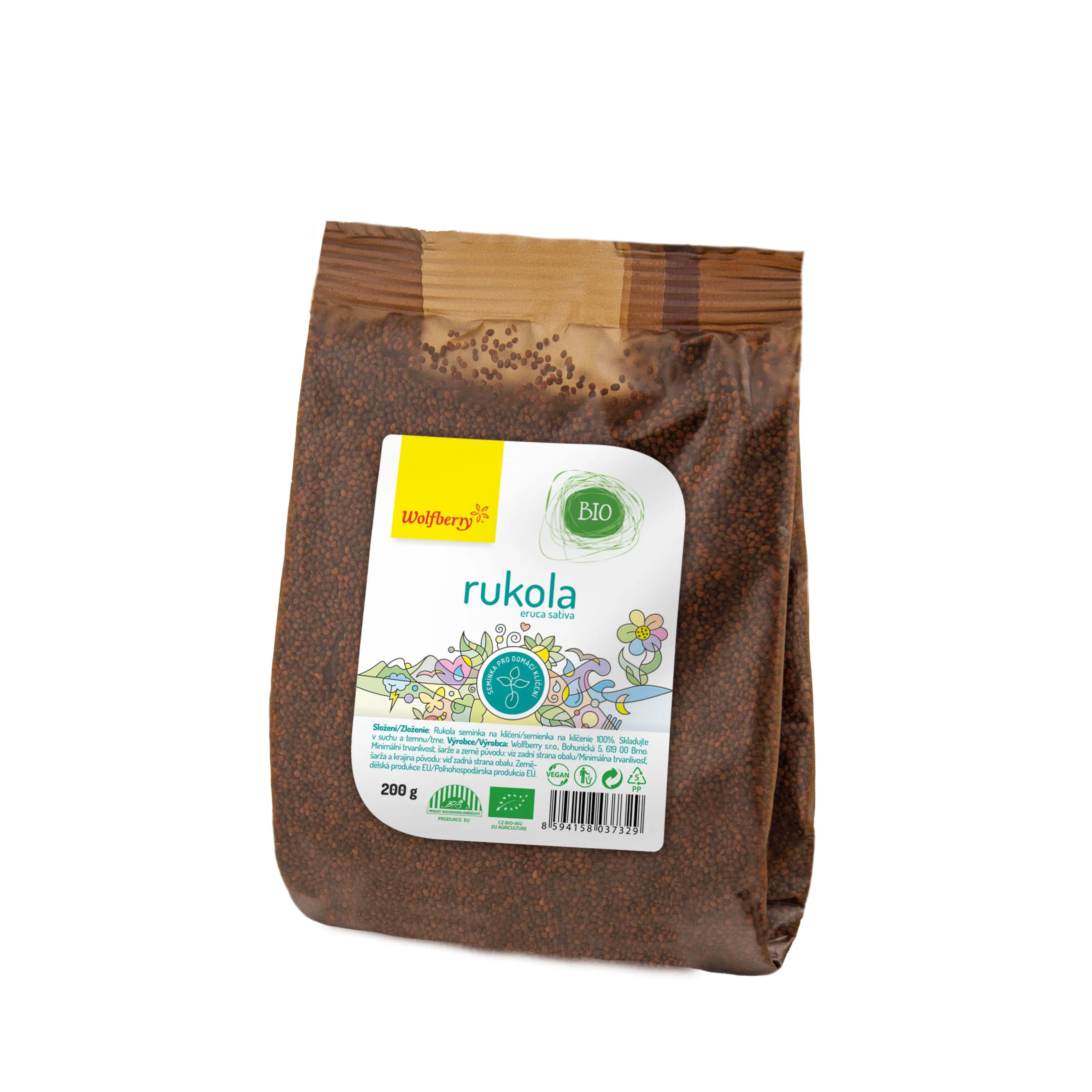 Wolfberry Rukola BIO semienka na klíčenie 200 g