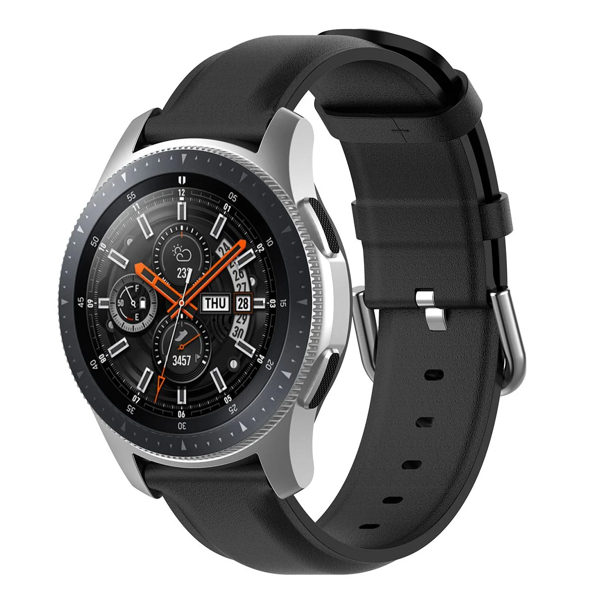 BStrap Leather Lux remienok na Samsung Galaxy Watch 3 41mm black